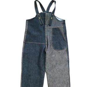 Calças de alça de macacão jeans para homens e mulheres macacões 2024ss