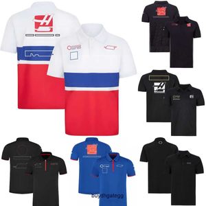Nowe koszulki dla mężczyzn i kobiet Formuła pierwsza F1 Polo Odzież Top Racing Short Rleeves Letni fani samochodu Szybkie suche koszulka Plus Q4xl