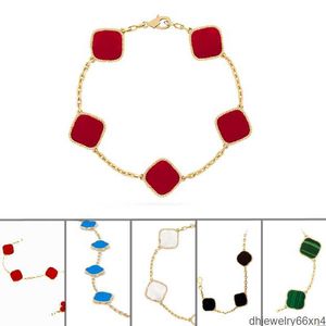 18 estilo de luxo trevo pulseira designer jóias para mulheres cleef amor charme pulseiras presentes presente natal iabu