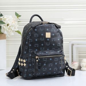 designer bag 2024 The latest leather female backpack designer backpack fashion female small schoolbag style Comes with exquisite outer bag and puppy ornament