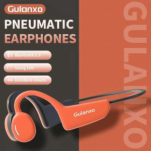 Auricolari per cellulare Gulanxo Conduzione ossea Bluetooth Auricolare per conduzione aerea Auricolare sportivo wireless con microfono Gancio per l'orecchio TWS Bass Hifi Stereo Headpho J240123