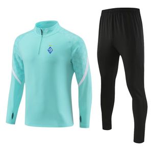 Fc Dinamo Kyiv Men Casual Sportswear Dzieci Outdoor Fashion Sport Suit Half Zipper Długie rękaw