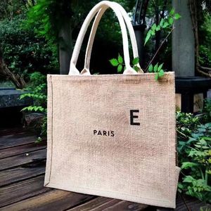 Marke Summer Beach Totes Bag Leinen Womens Herren Gunny Storage Celnes Handtaschen Einkaufstasche Jute Tasche wiederverwendbar faltbare Lebensmittelpouc329u