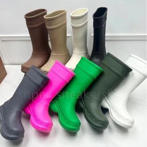 CR Paris OCS Rainboots Designer Men Women Trooper Boot Spring Autumn Style Fashion Boots Luxury Eva Rubber and Plastic Anti Slip Bottain Outdoors Boots Size 35-45