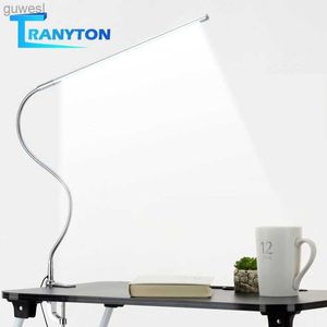 Desk Lamps Long Arm Table Lamp 48 LEDs Clip Mounted Office LED Desk Lamp USB Flexible Gooseneck Eye-protection Reading Lamps for Work Study YQ240123