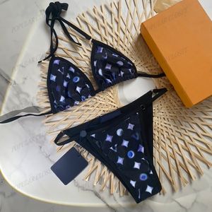 Alla stilar kvinnor badkläder bikini sexig thong brev baddräkt lyx strand slits designare underkläder två stycken set s-xl