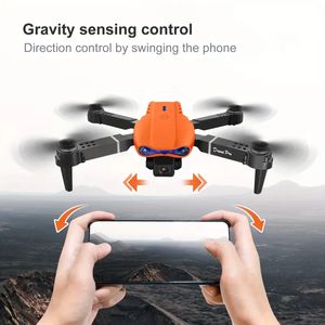 E99 HD Kameralı Pro Drone, WiFi FPV HD Çift Katlanabilir RC Quadcopter İrtifası Tutma, Yeni Başlayanlar İçin Uzaktan Kumanya Oyuncakları