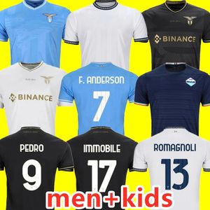 23 24 Lazio Immobile maglie da calcio maglie 2023 IMMOBILE LUIS BASTOS SERGEJ BADELJ LUCAS J.CORREA ZACCAGNI Lulic MARUSIC uomo bambini kit maglia da calcio 10 ° anniversario