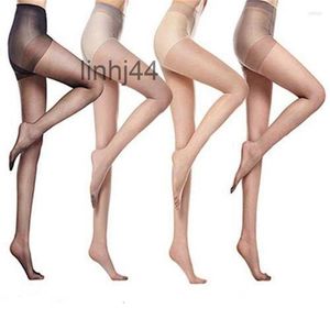 Skarpetki Zamorowanie Kobiety 1pair Super elastyczne magiczne pończochy nylonowe rajstopy seksowne chude nogi rajstopy przeciw hook jedwabne panting medias 8ly2