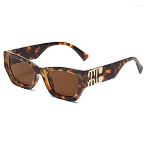 Óculos de sol 2024 mulheres marca miu moda senhora elegante designer óculos de sol na moda olho de gato óculos uv400