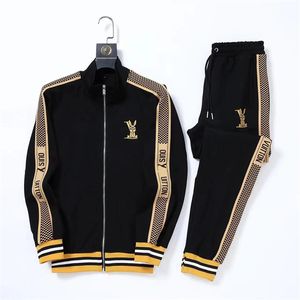 2024 New Men 's Tracksuits 디자이너 Mens Mensub 럭셔리 남성 땀복 장수장 클래식 패션 포켓 달리기 캐주얼 남자 옷 의상 바지 2 조각