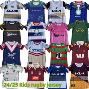 2024 Warriors rugby jersey children's Golden Coast Dolphins team Lanholton Fiji 2024 Maru Eels team home and away children's shirt size 16-26 shirt