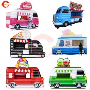 free door ship custom made inflatable food truck Drinks snack booth stand for sale