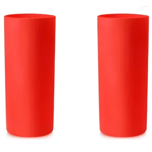 Bottiglie d'acqua 2X Involucro in silicone senza cuciture per bicchieri a sublimazione Morsetto per tazza con manica riutilizzabile (20Oz)