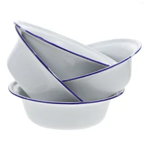 Dinnerware Sets Mixing Bowl Serving Basin: 4pcs Soup Bowls Candy Plates Vintage Container Fruit Basins Snack Appetizer Trays For