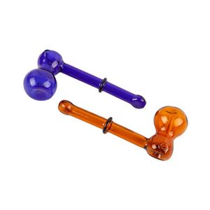 Colorful Hammer Smoking Hand Pipe Glass Bubblers Percolator Bongs Matrix Smoke Durable Dry Herb Tobacco Oil Burner Pipes Water Bubbler Bongs