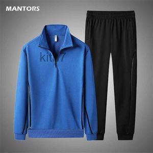 Autumn Spring Men Tracksuit Märke Mens Set Casual Sports Suit HoodiePants 2 stycken Solid Color Track Clothing 201210 G21O