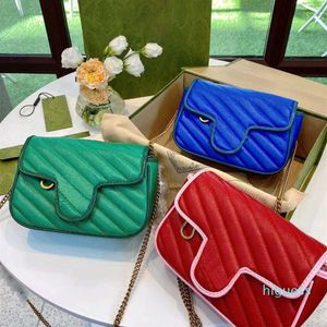 디자이너- 여성 패션 가방 어깨 가방 편지 하드웨어 숙녀 대비 컬러 크로스 바디 미니 가방 여름 3 색 3 색 2274