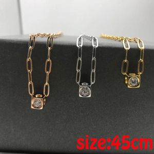 Hängen Le Cube Diamant Necklace For Women French Solitaire Stone Fashion Pendant Silver Dinh Van Jewelry Gratis frakt Partihandel Pris