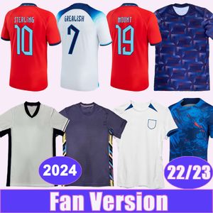 23 24 Camisetas de fútbol para hombre de Inglaterra 22 23 KANE GREALISH MONTE FODEN STERLING MAGUIRE STONES RICE HENDERSON SAKA Camiseta de fútbol local visitante