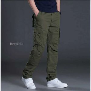 2024 Chaoliu Estilo Masculino Designer Primavera Outono Carga Casual Mens Baggy Calças Regulares de Algodão Masculino Combate Calças Táticas Multi Bolsos Tttc