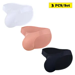 Underpants 3 Pçs / Set ADANNU Sexy Men Underwear Respirável Gay Bikini Briefs Breve Shorts Masculino Calcinha Para AD761