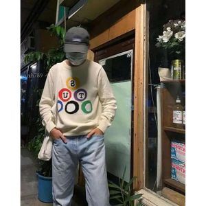 Color Billiard Cotton Round Neck Loose Pullover Knit Sweater S7iy# Ffjacket Jacketstop