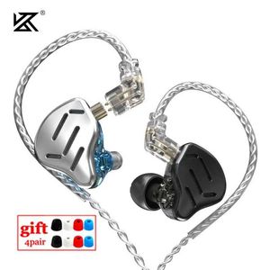 Zestawy słuchawkowe NOWOŚĆ KZ ZAX 7BA 1DD 16 jednostek HiFi Bass in Ear Monitor Hybrydowa Technologia słuchawki Hałas Anulujące słuchawki słuchawki ZSX ASX ASF J240123