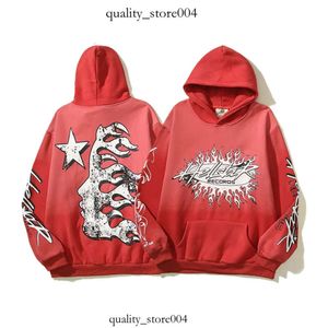 Hellstar Men Pullover SpiderWeb Star Flash Long Sleeve Street Hip-Hop Sweatshirts Blue Red Grey Black White Yoga Vintage Hoodios 651