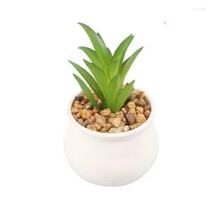 Flores decorativas 2024 plástico mini artificial bonsai falso bola plantas suculentas simulação decoração de casa