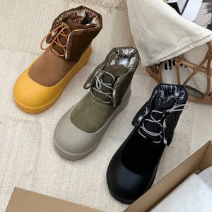 مصمم تقنية Tasman Fabric Lace-Up Boots Down Tazz مريح للرجال الدافئين والنساء أحذية التدريب الأسترالية أحذية الثلج في الكاحل شتاء أحذية الشتاء منخفضة