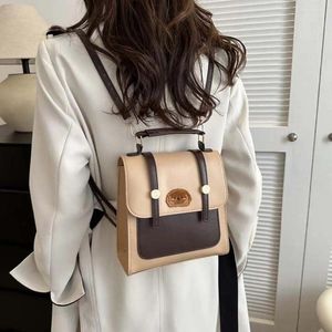 School Bags Plush Dog British Style Backpack Cartoon Animal Korean PU Leather Shoulder Bag Large Capacity Travel