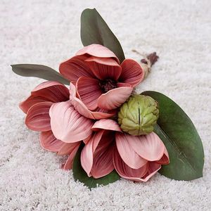 Fiori decorativi decorazioni per matrimoni forniture per feste decorazioni per la casa per ufficio orchidea falsa magnolia artificiale