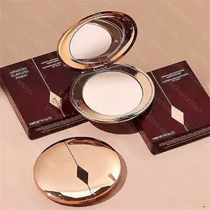 Felfritt pulver naturlig vit osynlig porpulveruppsättning Makeup Oljekontroll Ljus hudmatta Makeup Kvinnors 8g pulver