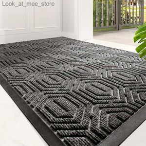 Carpet Non-Slip Door Mat Entrance Mat Outdoor Indoor Doormat Welcome Rug Stain Fade Resistant Entry Mat Easy Clean Entryway Floor Mat Q240123