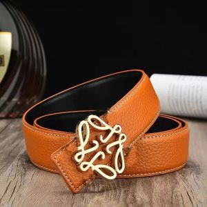 Genuine Leather High Quality Designer Belt for Men Double Sided Leather Luxury Fashion Classic Mens Designer Belts Waistband With Box