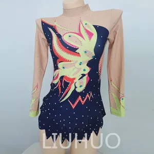 Stage Wear LIUHUO Rhythmic Gymnastics Leotard Cheerleading Costumes Aerobics Performance Group