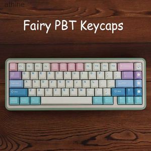 Teclados Teclados Grande Conjunto GMK Clones Fairy Keycaps PBT Dye Sub Cherry Profile Keycap para teclado mecânico Anne GH60 GK64 ISO Enter Key YQ240123