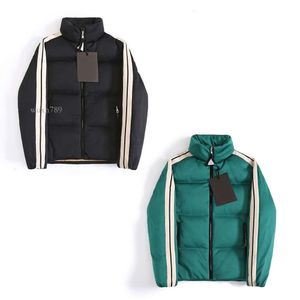 23ss Varsity Parka Designer Capispalla Uomo Cappotti a righe colorate Ricamo Palm Giubbotti Cappotto Piumino con cappuccio in cotone Versione top Super Jacketstop