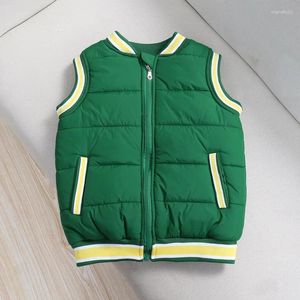 Piumino Piumino Vestiti per neonata Gilet per ragazzi Bambini Inverno Bambino Abbigliamento caldo per bambini di età compresa tra 3 e 12 anni Cardigan con cerniera in cotone