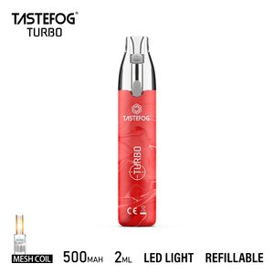 RGB ficklampa Vape tom pod påfyllningsbar 10 ml Nic Salt E Liquid Turbo Tastefog Vapes Wholesale