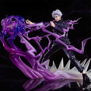 Figuras de brinquedo 18 cm Jujutsu Kaisen Satoru Anime Ação Figura PVC Gojo Fatuagem Ornamento Modelo de estátua Toys for Kids Presente Coleção 240308