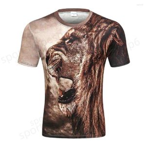 Men's 3DT-Shirts Men's T Shirts 2024 Devin Du 3D Top Printed Animal Lion T-shirt Fashion Short Sleeve Funny For Men And Women