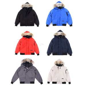 Mens Parkas Goosie Down CG Canadas Tasarımcı Ceket Ruff Erkekler Sıcak Kuyruklu Ceket Dış Kış Ceketi Uni