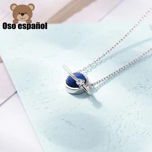 Pendants TSXL011 High Quality Original Cute Spanish Bear Gemstone Pendant Necklace Fit Jewelry Women Jewelry Sterling Silver Necklace