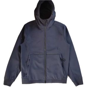 Men's Autumn and Winter New Soft Shell Hooded Simple Solid Color Polar Fleece Leisure Sweater Q0122