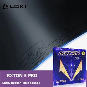 LOKI RXTON 5 PRO Tischtennis-Gummi für klebrige Schläger und Noppen, ITTF-zugelassenes Ping-Pong mit hochdichtem Schwamm 240122