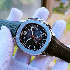 Super YL Fabryka Wersja Męska Watch V2 42mm 5968 Zegarki chronografowe 904L Przezroczysty ruch z tyłu Automatyczny ruch mechaniczny szafirowy szklany zegar na rękę mężczyzn