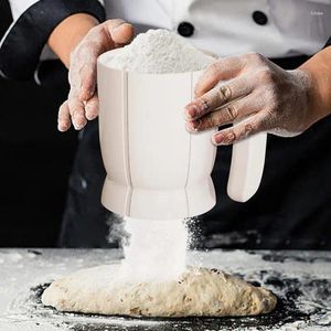 Strumenti di cottura Setaccio manuale in polvere per zucchero a velo Strumento per nucleo interno Setaccio per farina portatile Cucina e accessori