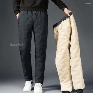 Spodnie męskie zimowe mężczyźni futrzane joggery grube spodnie dresowe sznurki spodnie polarowe bieganie ciepło plus size 7xl